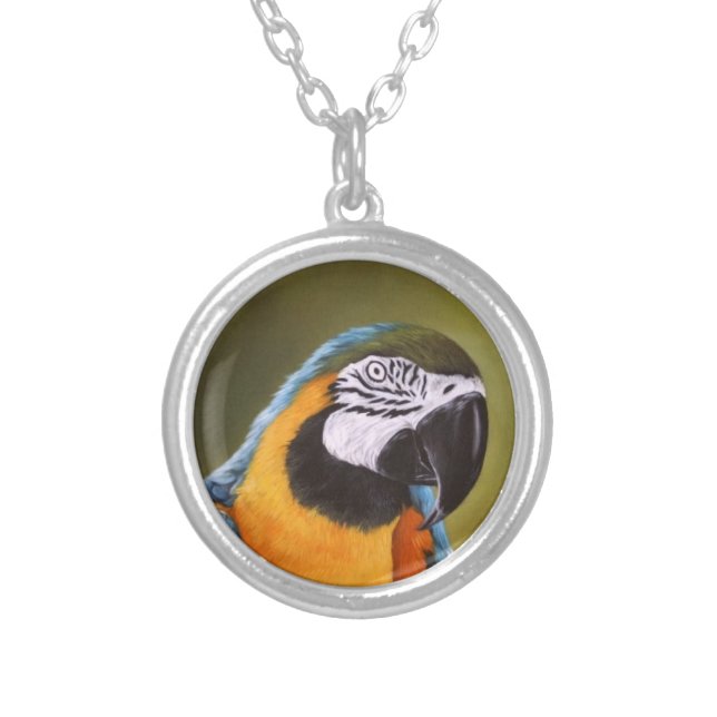 Beautiful Macaw Necklace (Front)