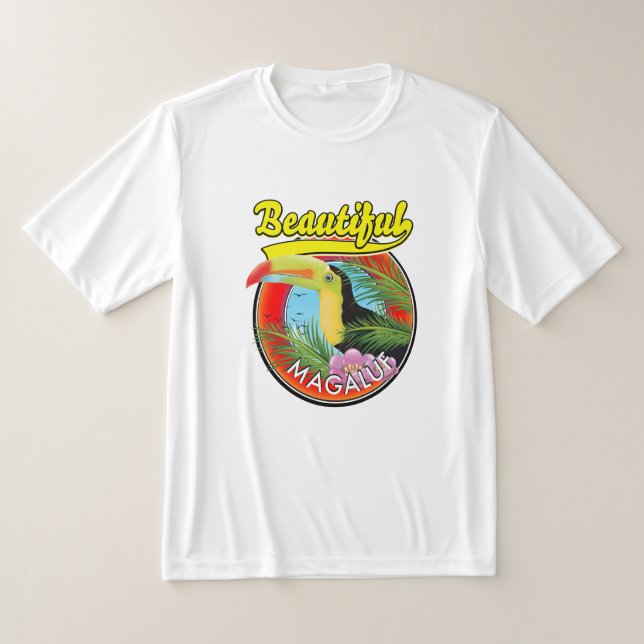 Beautiful Magaluf, toucan logo  T-Shirt (Laydown)