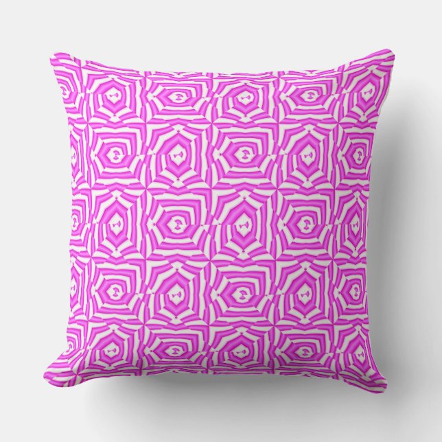 Beautiful Magenta Summer Design    kissen Throw Pillow (Front)