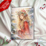 Beautiful Magical Christmas Fairy Holiday Card