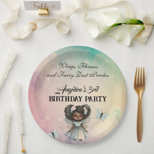 Beautiful Magical Fairy Birthday Paper Plates