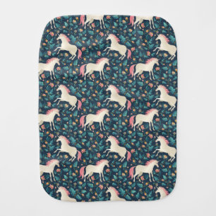 Beautiful Magical Unicorn Pattern Baby Burp Cloth