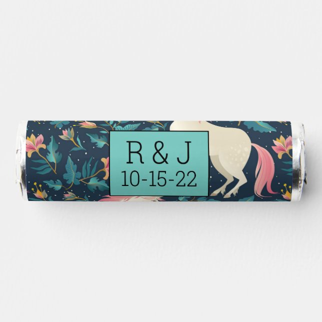 Beautiful Magical Unicorn Pattern Breath Savers® Mints (Front)