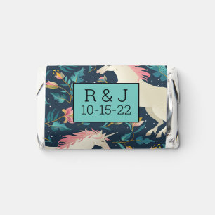 Beautiful Magical Unicorn Pattern Hershey's Miniatures