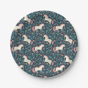 Beautiful Magical Unicorn Pattern Paper Plates