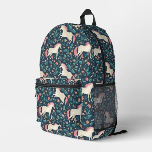 Beautiful Magical Unicorn Pattern Printed Backpack