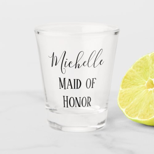 Beautiful Maid of Honor Shot Glass