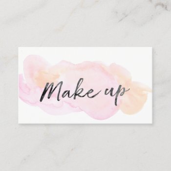 ★ Beautiful Make Up Artist Business Card by laurapapers at Zazzle