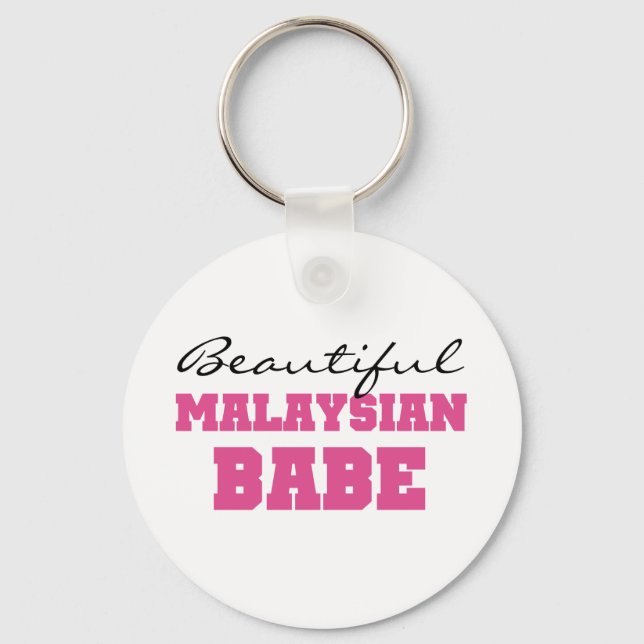 Beautiful Malaysian Babe Keychain (Front)