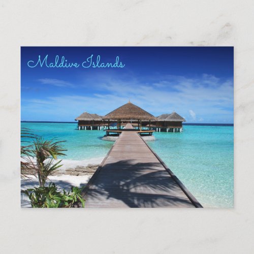 Beautiful Maldive Islands  Maldives Postcard