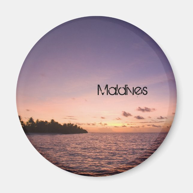 Beautiful Maldives Beach Magnet (Front)