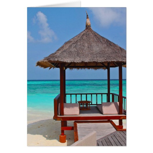 Beautiful Maldives Islands Cards (Front)