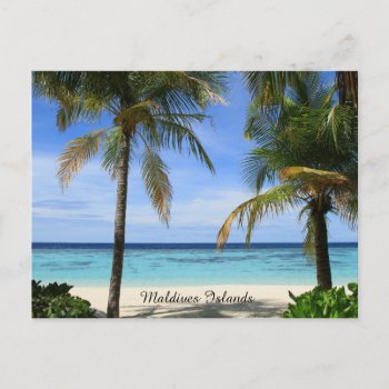 Beautiful Maldives Islands Postcard by storechichi at Zazzle