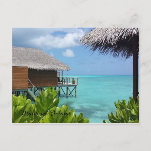 Beautiful Maldives Islands Postcard