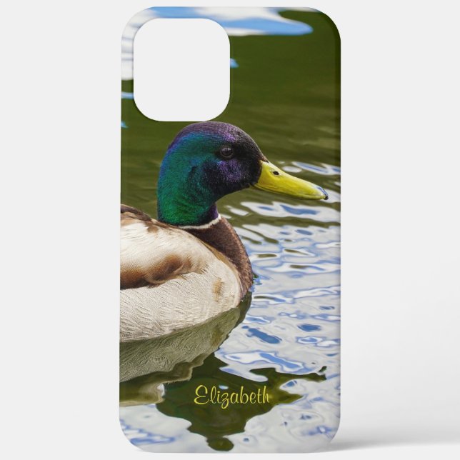 Beautiful Male Mallard Duck Personalized Case-Mate iPhone Case (Back)