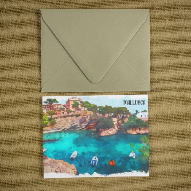 Beautiful Mallorca Spain Baleares Island Postcard (mallorca spain baleares postcard)