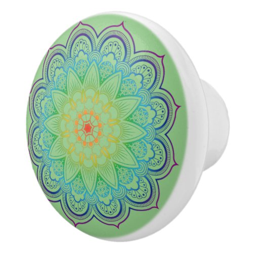 Beautiful Mandala Ceramic Knob