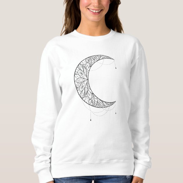 crescent moon sweatshirt