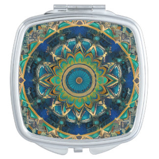 Beautiful Mandala Design Compact Mirror