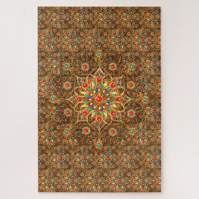 Beautiful Mandala Flower Art Jigsaw Puzzle (Vertical)