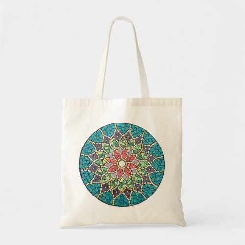 Beautiful Mandala Mosaic Art Design Tote Bag