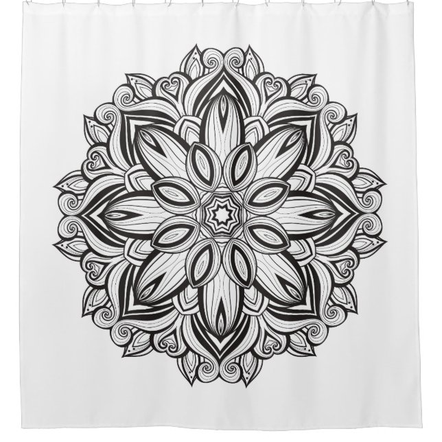 Beautiful Mandala Shower Curtain (Front)