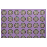 Beautiful mandalas on purple background fabric