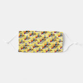 Beautiful Mandarin Ducks on Yellow Background Adult Cloth Face Mask (Front, Folded)