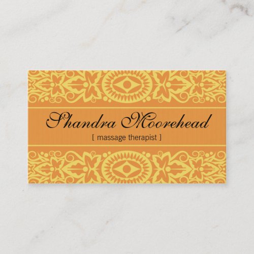 Beautiful Mango Massage Therapist Business Card
