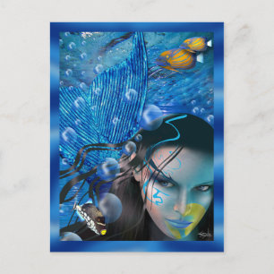 Beautiful Mara Mermaid Postcards