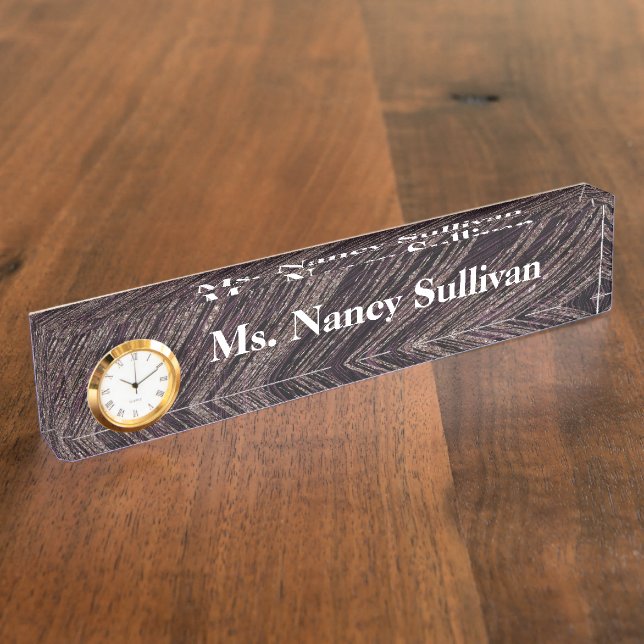 Beautiful Marble design Desk Name Plate (Side)