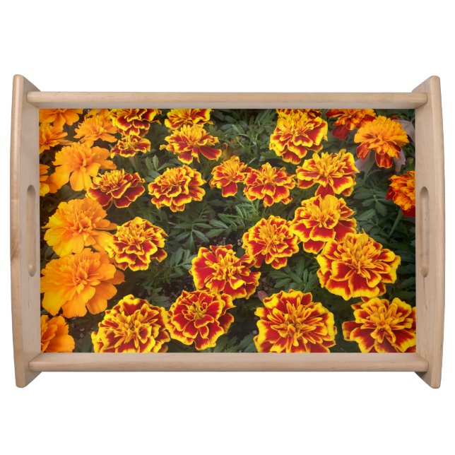 Beautiful Marigolds Serving Tray (Front)