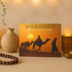 Beautiful Marrakesh Sunset Morocco Desert Postcard