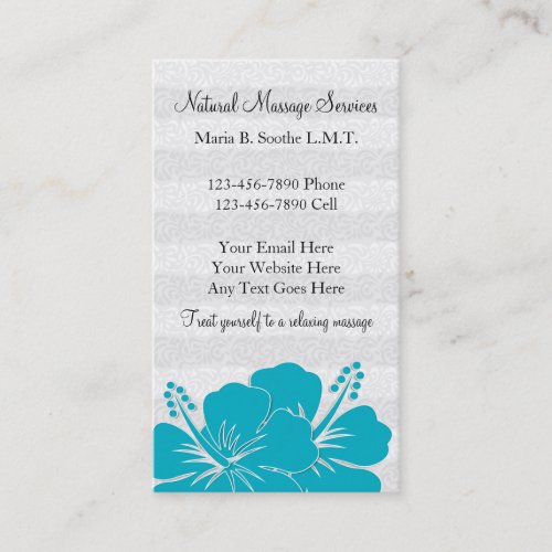 Beautiful Massage Business Cards