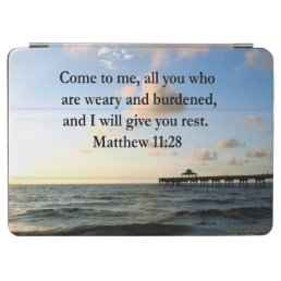 BEAUTIFUL MATTHEW 11:28 SCRIPTURE VERSE iPad AIR COVER