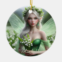 Beautiful May Fairy in Lilies of the Valley