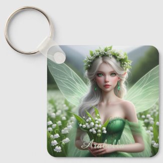 Beautiful May Fairy in Lilies of the Valley