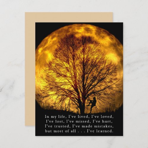 Beautiful & Meaningful Words about Life Card