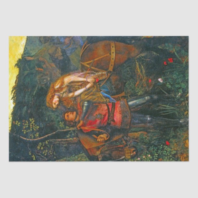 Beautiful Medieval Couple &Horse Scene 4 Decoupage Tissue Paper (Front)