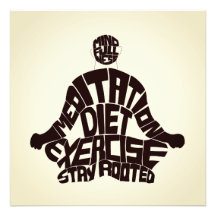 Beautiful Meditation motivational wall art