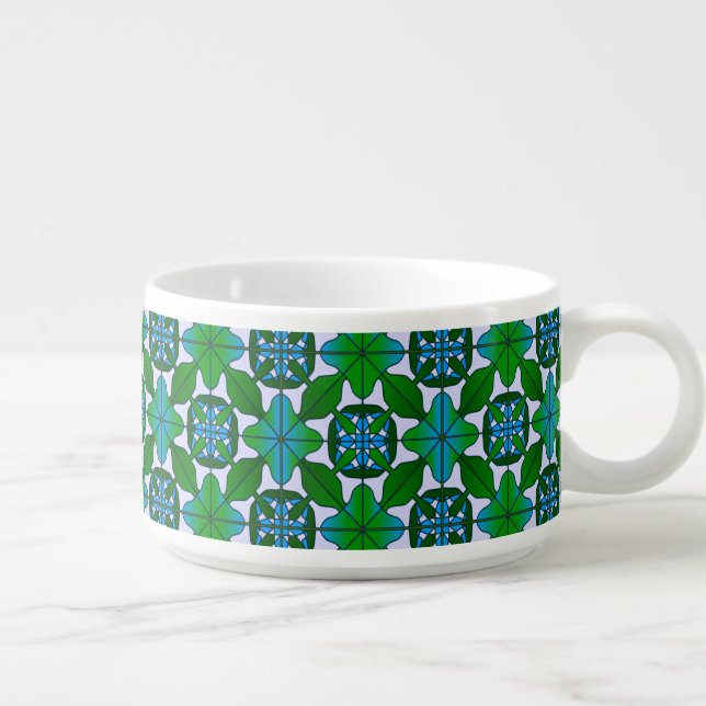 beautiful Mediterranean style blue-green pattern Bowl (Left)
