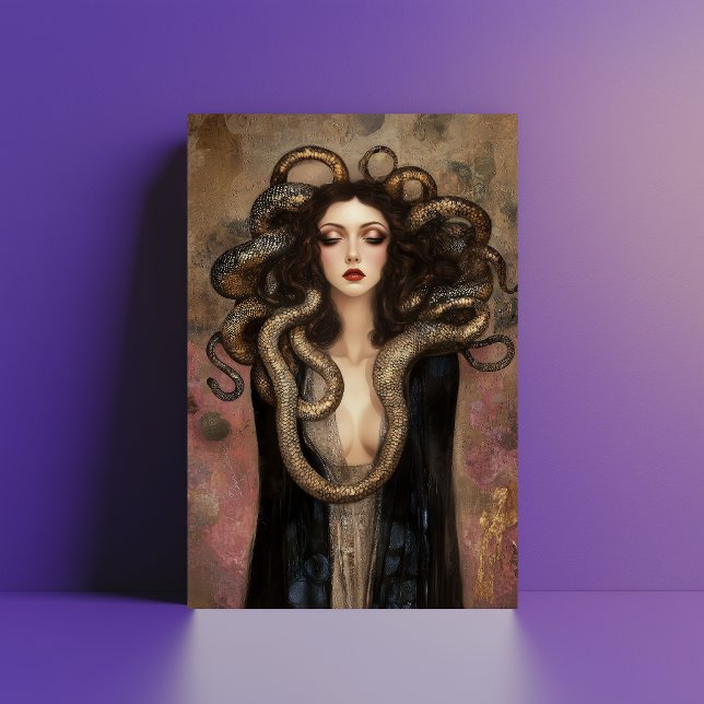 Beautiful Medusa - Greek Art Nouveau Portrait Postcard (Creator Uploaded)