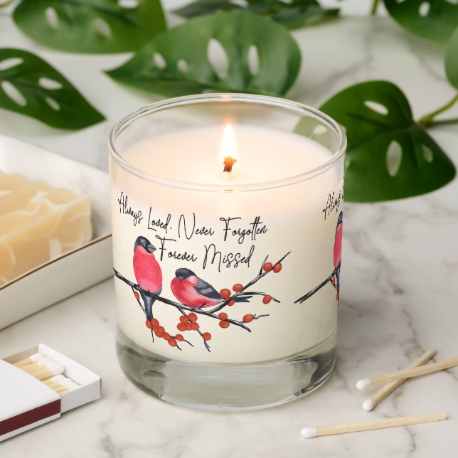 Beautiful Memorial/Cardinal/ Until We Meet Again Scented Candle (Lit)