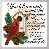 Beautiful Memorial/Inspirational Cardinal