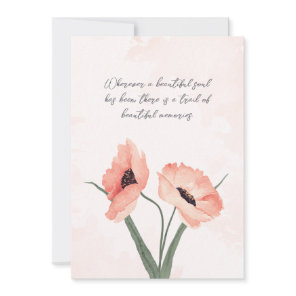 Beautiful Memories Sympathy Card