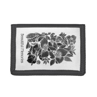 beautiful memories tri-fold wallet