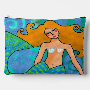 Beautiful Mermaid Abstract Art Accessory Pouch