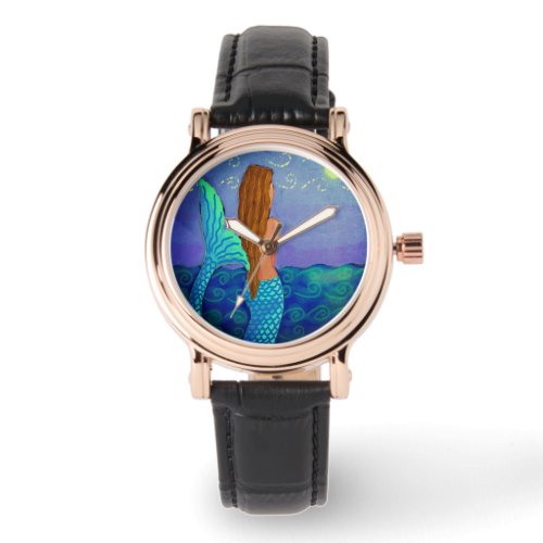 Beautiful Mermaid Abstract Art to Wear Watch