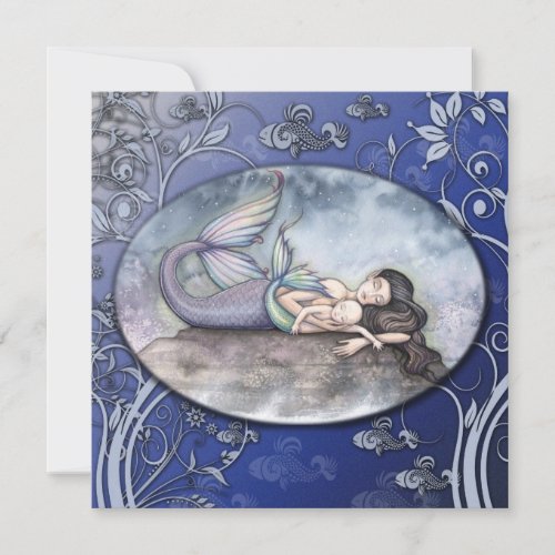 Beautiful Mermaid Baby Shower Invitations