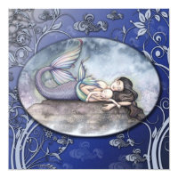 Beautiful Mermaid Baby Shower Invitations